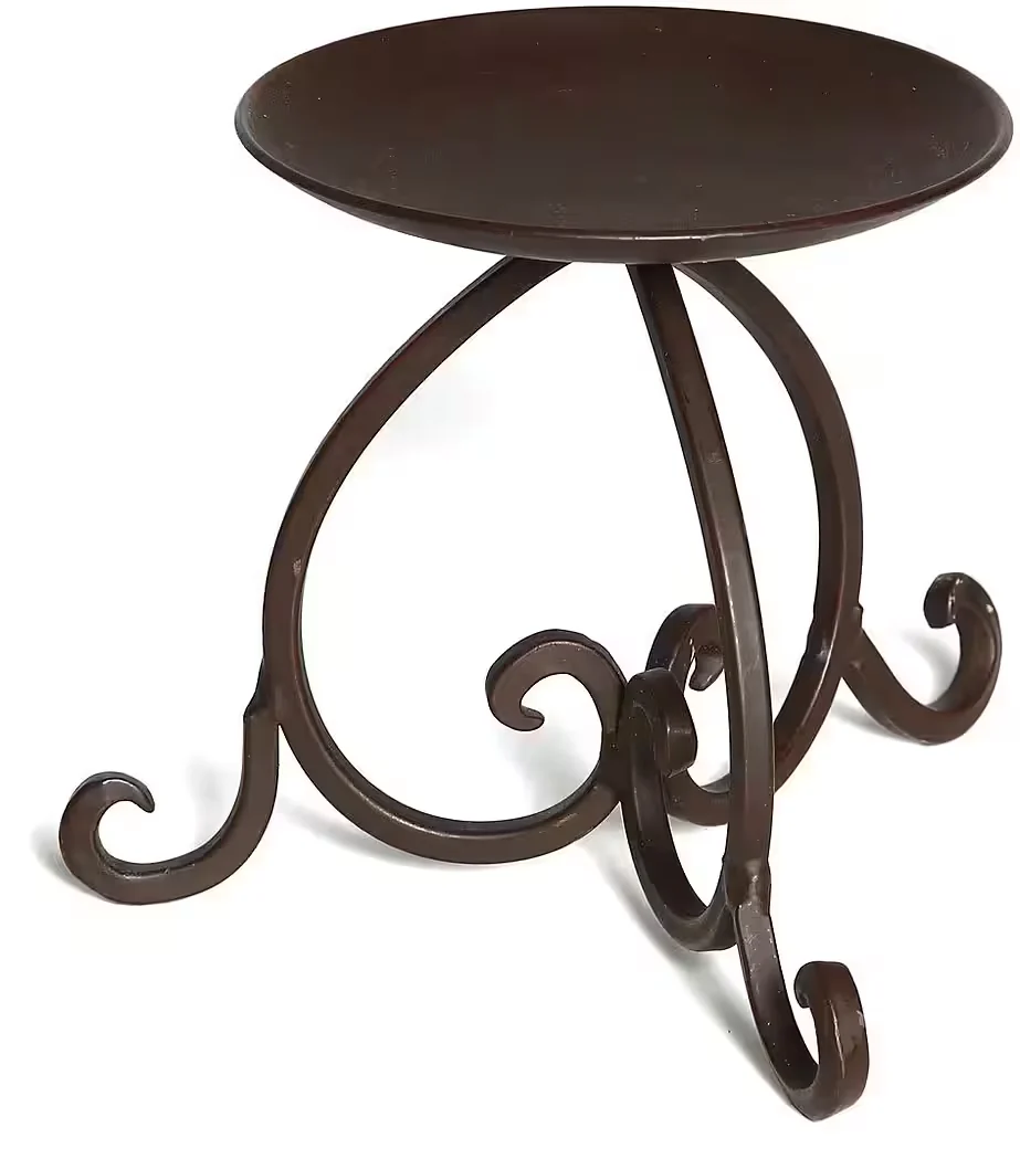 Kerzenständer aus Metall – Stumpenkerzenhalter, Höhe ca. 11 cm