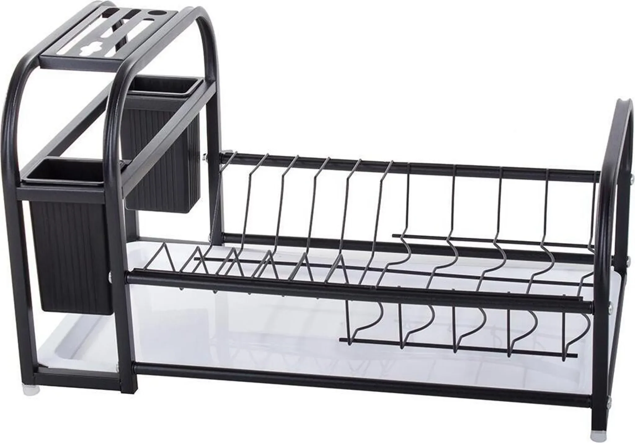 Abtropfgestell „LOFT“ – Geschirrständer mit Auffangschale, 42 × 27 × 24 cm