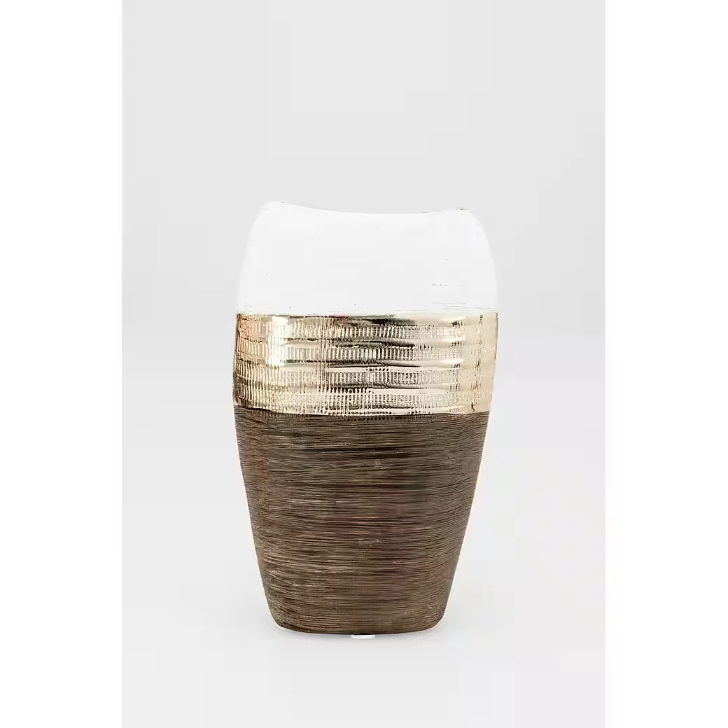 Tischvase „Helena“ M – elegante Keramikvase in Braun