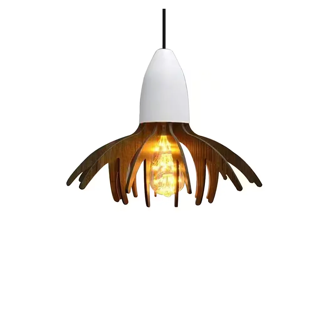 LED Pendelleuchte – Beton & Holz, Retro-Stil