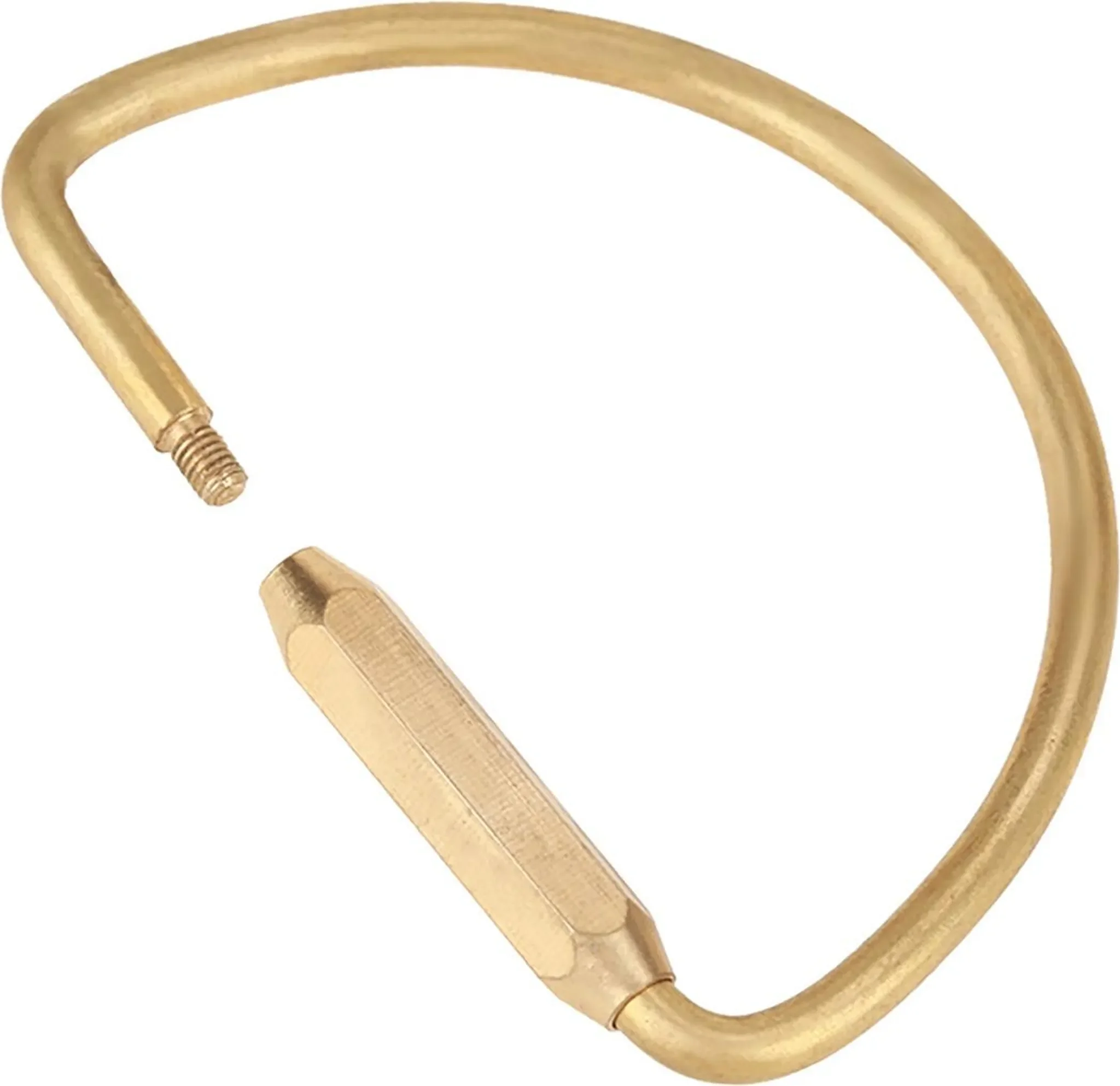 Messing Schraube Schloss Karabiner Clip Haken Schlüsselanhänger – Halbkreis