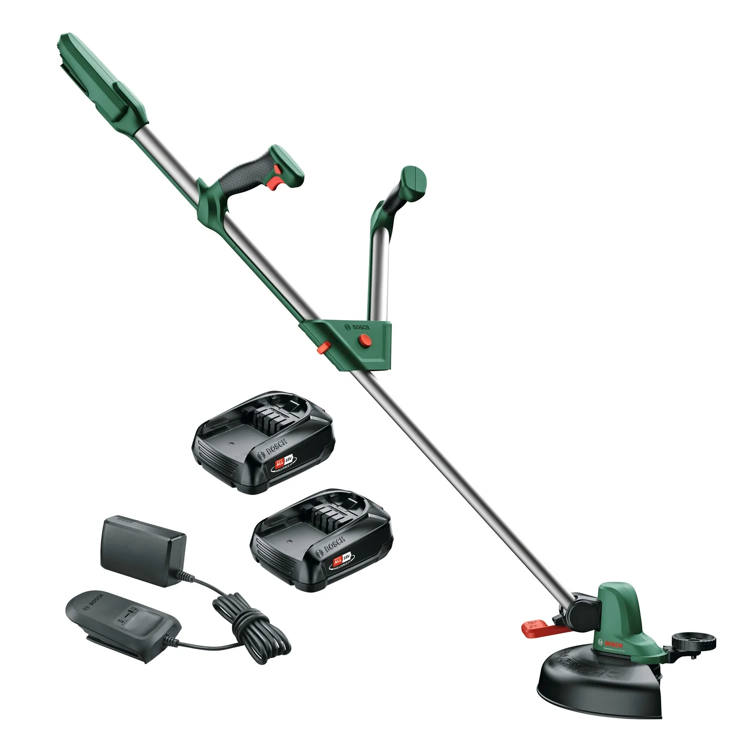 Akku Rasentrimmer UniversalGrassCut18 18 V Set mit 2 Akkus