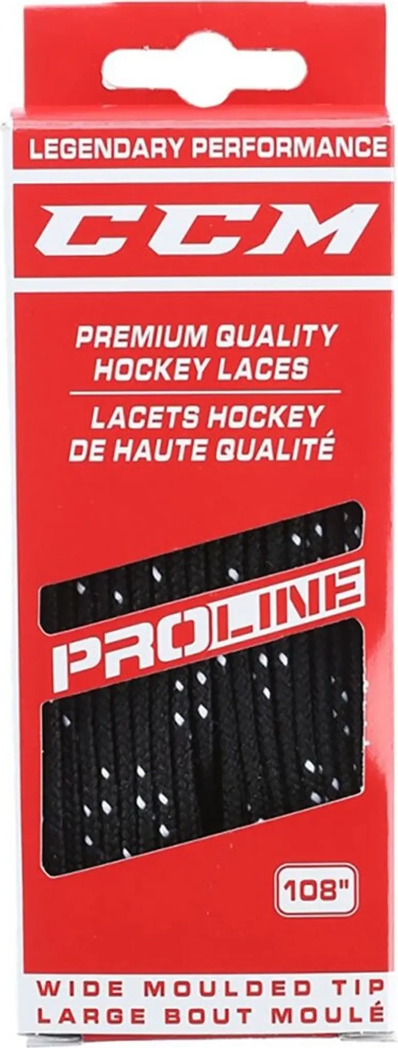 CCM Schnürsenkel PROLINE – Breit, Schwarz, 275 cm