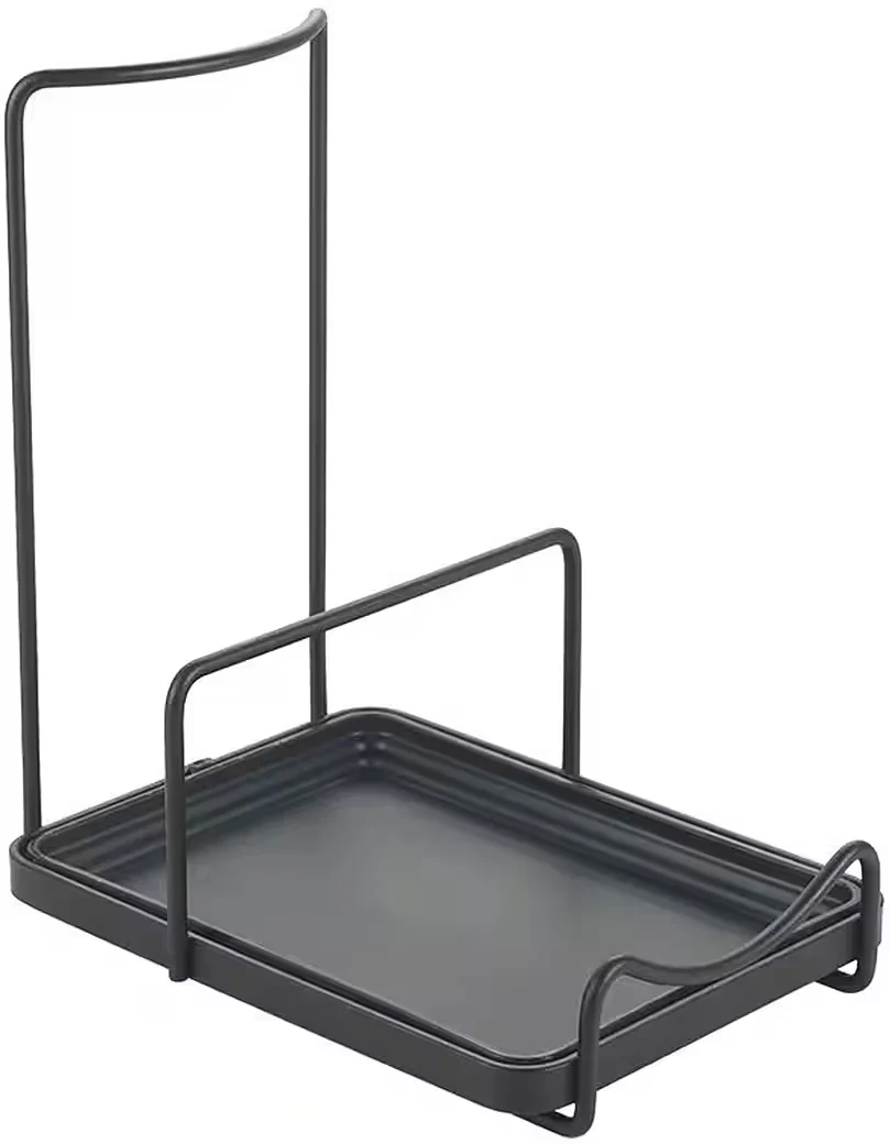 Küchenorganizer – Deckel- & Löffelablage, matt-schwarz