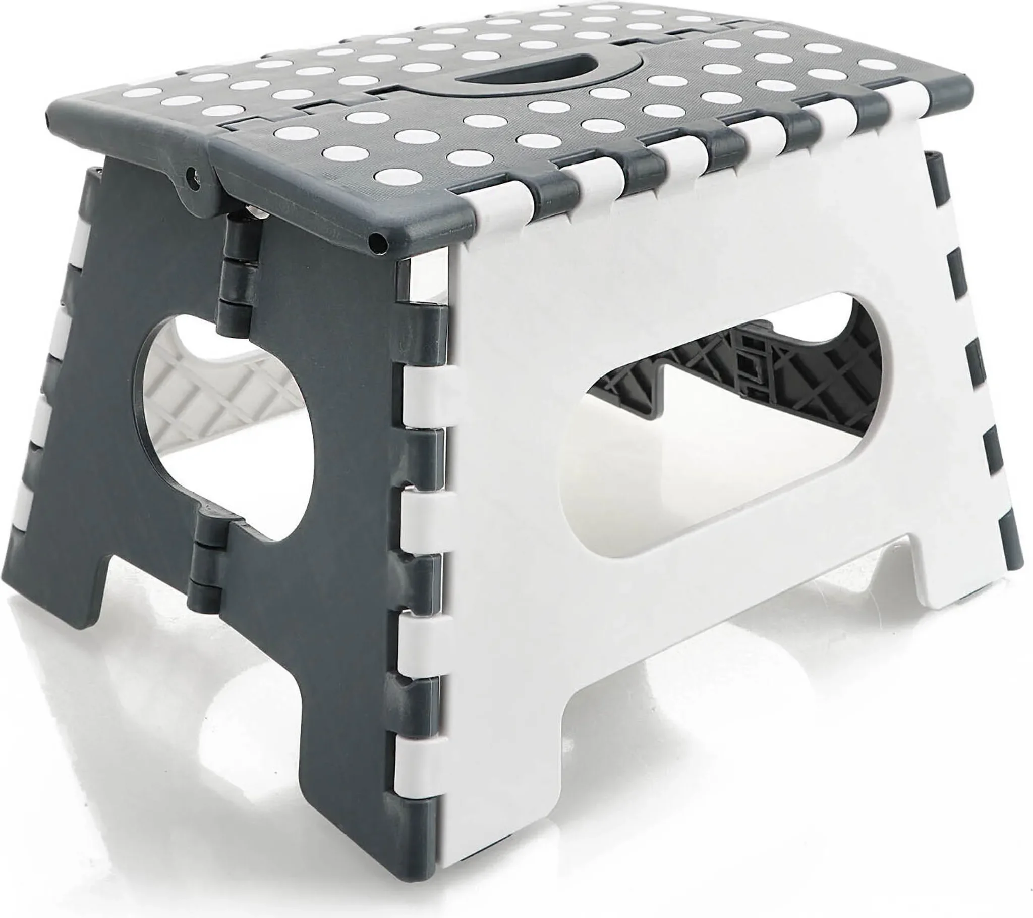 Klapptritt mit Gumminoppen – rutschfester Tritthocker bis 150 kg