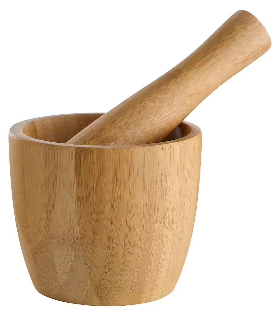 Mörser „DAY“ aus Bambus – Massivholz, natur