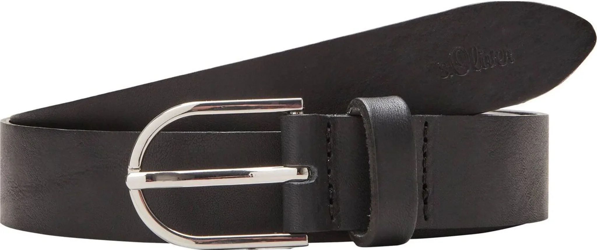 s.Oliver Leder Gürtel Woman Leather Belt W90 – Black