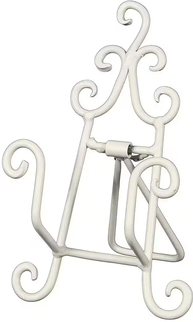 Kochbuchhalter & Staffelei – dekorativer Leseständer in Weiß